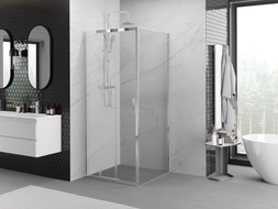 Mexen Exo-3S stumdomas dušo kabinas 80 x 80 cm, permatomas, chromas - 8153-080-080-01-00