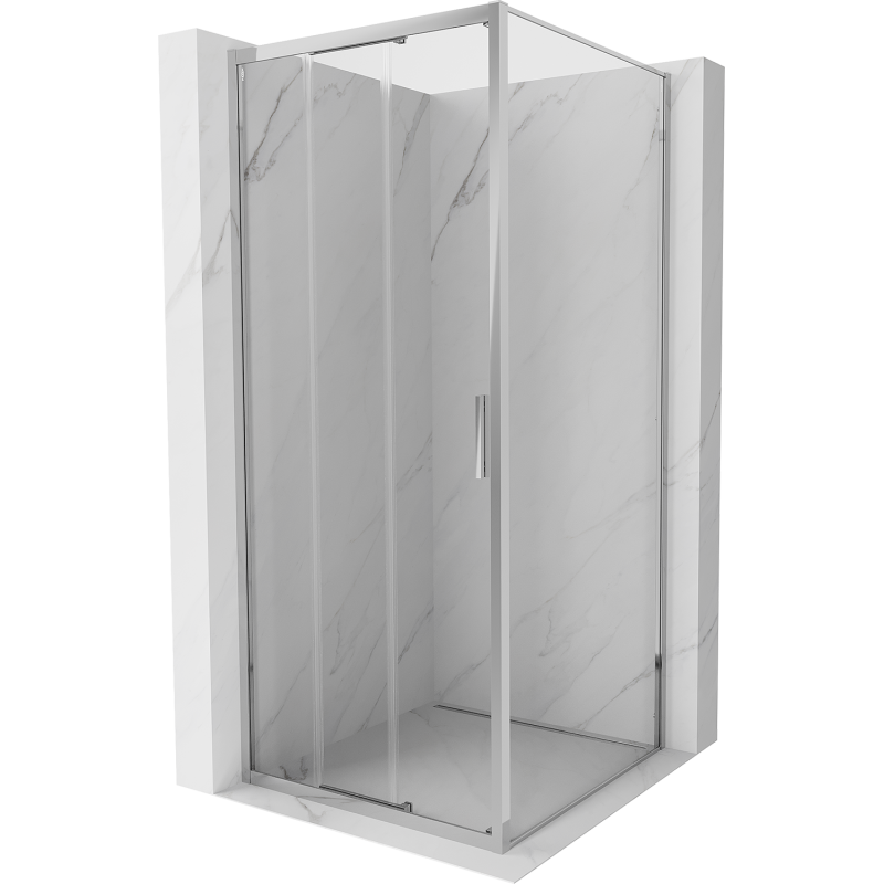 Mexen Exo stumdoma dušo kabina 85 x 85 cm, skaidri, chromas - 8153-085-085-01-00