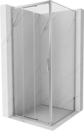 Mexen Exo stumdoma dušo kabina 90 x 90 cm, skaidri, chromuota - 8153-090-090-01-00