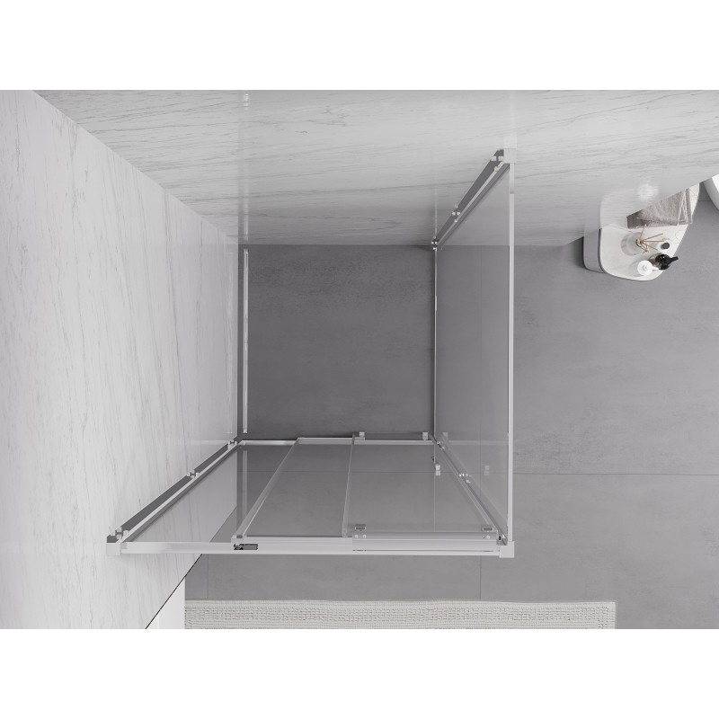 Mexen Exo-3S stumiama dušo kabina 90 x 90 cm, skaidri, chromuota - 8153-090-090-01-00