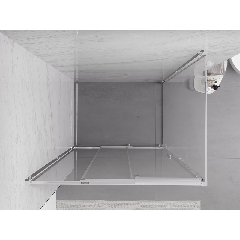 Mexen Exo stumdomas dušo kabinas 100 x 90 cm, permatomas, chromas - 8153-100-090-01-00