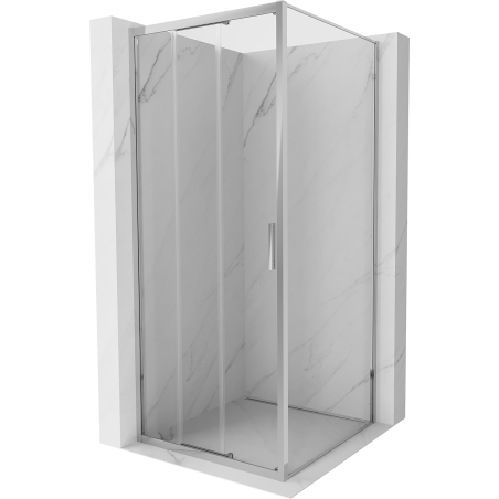 Mexen Exo stumdomas dušo kabina 95 x 95 cm, skaidri, chromas - 8153-095-095-01-00