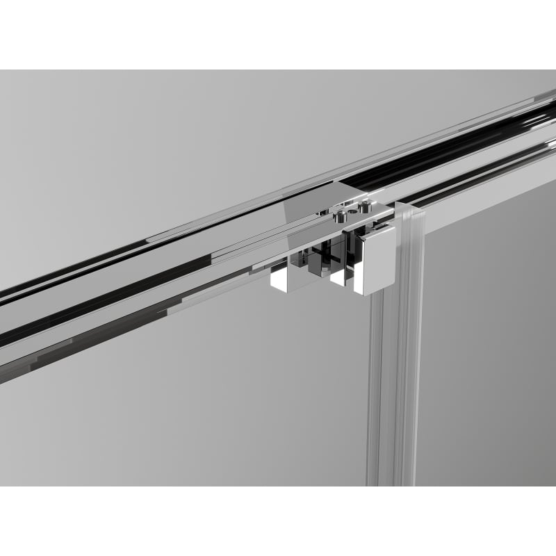 Mexen Exo-3S stumdoma dušo kabina 95 x 100 cm, skaidri, chromuota - 8153-095-100-01-00