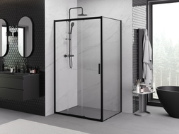 Mexen Exo-3S stumdomos dušo kabina 90 x 70 cm, skaidri, juoda - 8153-090-070-70-00