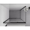 Mexen Exo-3S stumdoma dušo kabina 85 x 75 cm, permatoma, juoda - 8153-085-075-70-00