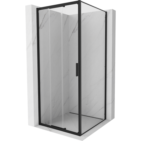 Mexen Exo stumdoma dušo kabina 80 x 80 cm, skaidri, juoda - 8153-080-080-70-00