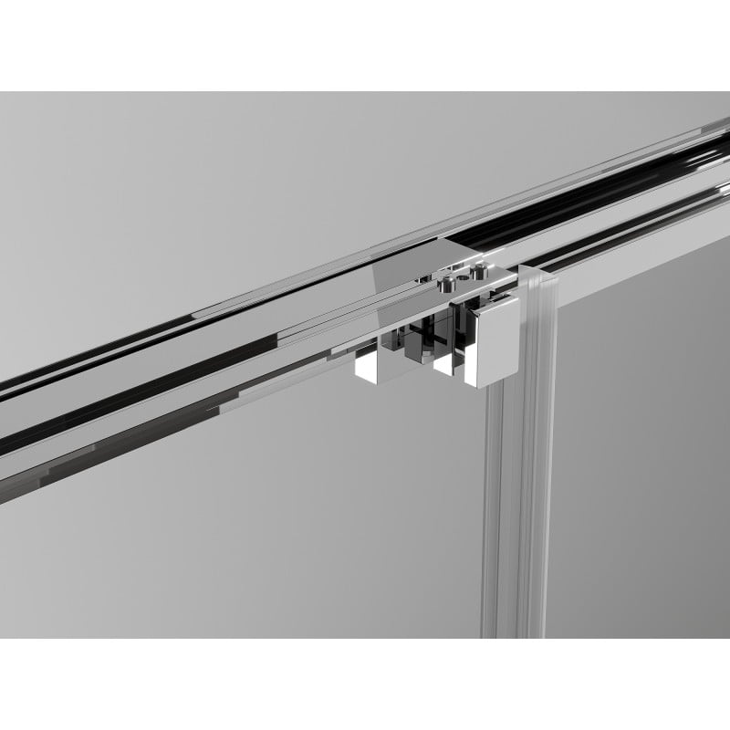 Mexen Exo-3S stiklinės dušo durys 75 cm, permatomos, chromuotos - 8153-075-000-01-00