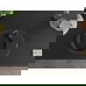 Mexen Kevin vienguba granitinė plautuvė su džiovykle 586 x 458 mm, Juoda/Sidabrinis metallic, sifonas Juoda - 6517581005-73-B