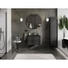 Mexen Orio vonios spintelė 70 cm su Otis kriaukle, 2 stalčiai, juoda matinė - 91A10-07047-2-BFF71-W18M71
