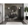 Mexen Orio vonios spintelė 90 cm su Otis praustuvu, 1 stalčius, juoda matinė - 91A10-09023-1-BF71-W18M71