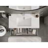 Mexen Orio vonios spintelė 100 cm su praustuvu Otis, 1 stalčius, pilka matinė/balta matinė - 91A10-10023-1-BF62-W18M01