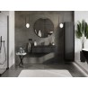 Mexen Rivel vonios spintelė 100 cm su kriaukle Otis, 1 stalčius, rifliuota, juoda matinė - 91A20-10023-1-BF71-W18M71