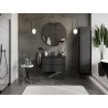 Mexen Orio vonios spintelė 80 cm su praustuvu Otis, 2 stalčiai, juoda matinė - 91A10-08047-2-BFF71-W18M71