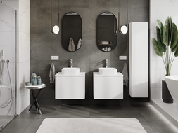 Mexen Orio vonios spintelė po praustuvu 60 cm, 1 stalčius, balta matinė - 91A10-06047-1-BF01