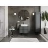 Mexen Orio vonios spintele po praustuvu 70 cm, 2 stalčiai, matinė grafito - 91A10-07047-2-BFF66