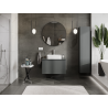 Mexen Orio vonios spintelė po praustuvu 80 cm, 1 stalčius, matinė grafito - 91A10-08047-1-BF66