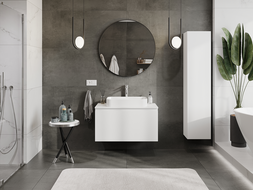 Mexen Orio vonios spintelė po praustuvu 90 cm, 1 stalčius, balta matinė - 91A10-09047-1-BF01