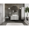 Mexen Orio vonios spintelė po praustuvu 100 cm, 2 stalčiai, pilka matinė - 91A10-10047-2-BFF62