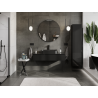 Mexen Orio vonios kambario spintelė po praustuvu 120 cm, 1 stalčius, juodas blizgesys - 91A10-12023-1-BF70