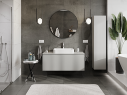 Mexen Orio vonios spintelė po praustuvu 120 cm, 1 stalčius, pilka matinė - 91A10-12047-1-BF62