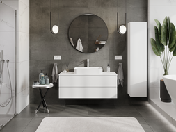 Mexen Orio vonios spintelė po praustuvu 120 cm, 2 stalčiai, balta matinė - 91A10-12047-2-BFF01