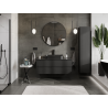 Mexen Orio vonios spintelė po praustuvu 120 cm, 2 stalčiai, juoda matinė - 91A10-12047-2-BFF71