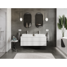 Mexen Orio vonios spintelė po praustuvu 140 cm, 2 stalčiai, balta matinė - 91A10-14047-2-BFF01