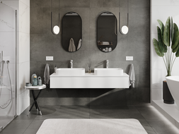 Mexen Orio vonios spintelė po kriaukle 160 cm, 1 stalčius, balta matinė - 91A10-16023-1-BF01