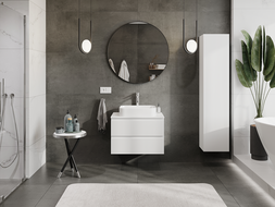 Mexen Rivel vonios spintelė po kriaukle 70 cm, 2 stalčiai, su grioveliais, balta matinė - 91A20-07047-2-BFF01