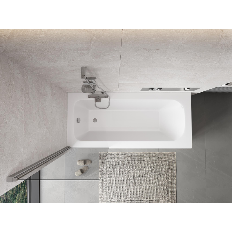 Mexen Mist vonios kambario pertvara, 1 sparno, 60 x 150 cm, permatomos spalvos, chromas - 8A9-060-001-01-00