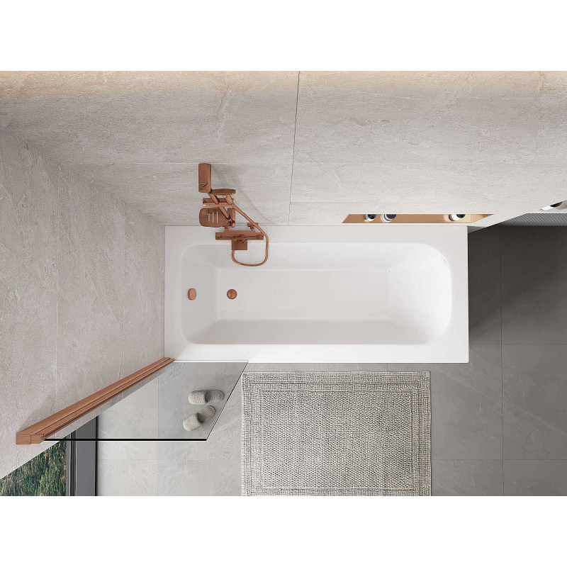 Mexen Mist vonios pertvara, 1 sparno, 50 x 150 cm, skaidri, valcuota vario spalva - 8A9-050-001-65-00