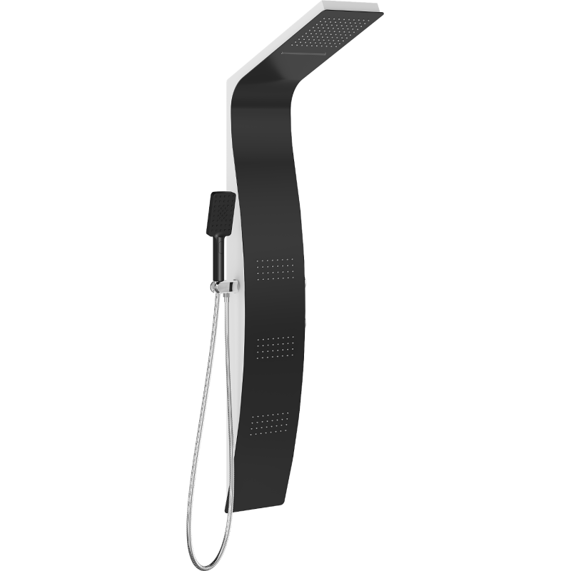 Mexen Bali dušo panelė, juoda/balta - 7622-03-71