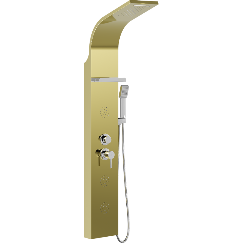 Mexen Borg dušo panelis, auksinis - 7615-03-50