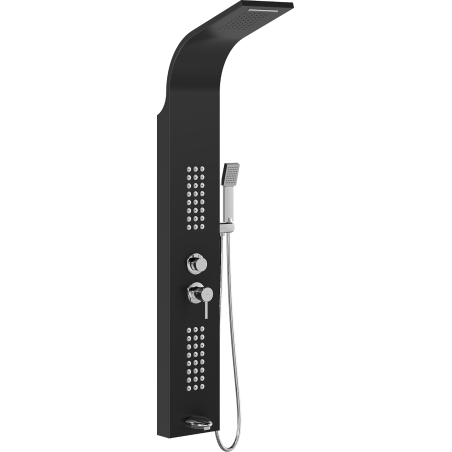 Mexen Ardo dušo panelis su snapeliu, juodas - 7617-04-70