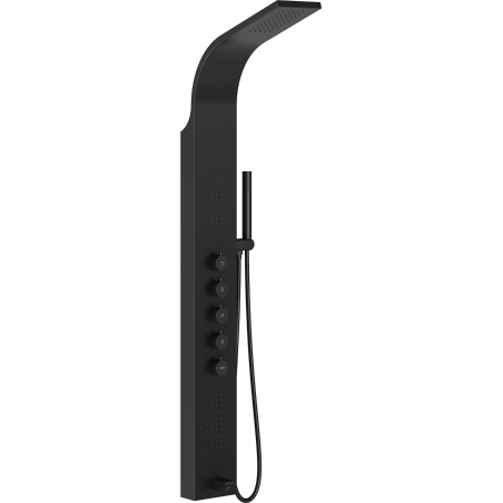 Mexen Timor dušo panelis su snapeliu, juodas - 7621-04-70