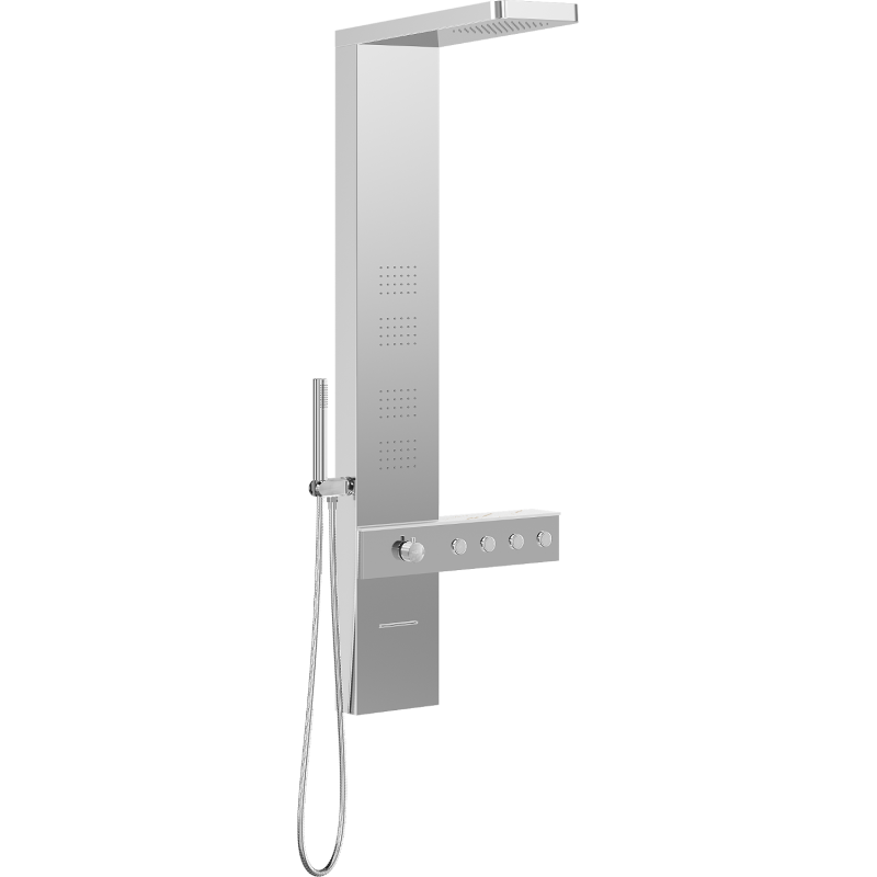 Mexen Natan dušo panelis su snapu, chromuotas - 7626-04-00