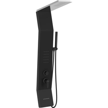 Mexen Yap dušo panelis, juodas/chromas - 7612-02-77