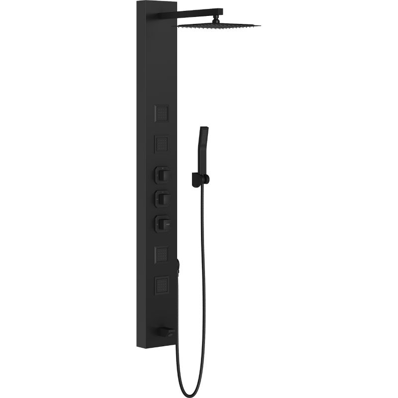 Mexen Orco dušo panelis, juodas - 7607-03-70