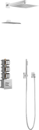 Mexen Boka paslėptas dušo komplektas, chromas - 7603-03-00