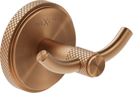 Mexen Gravo dvivietis rankšluosčių kabliukas, šlifuotas varis - 70A93012-65