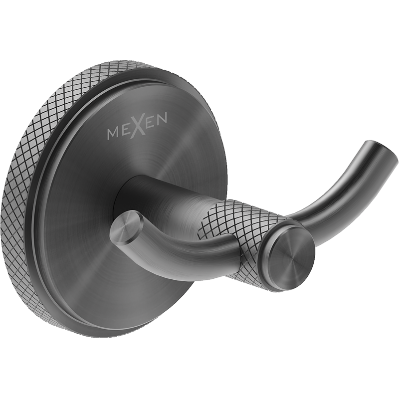 Mexen Gravo dvigubas rankšluosčių kabliukas, šlifuotas gun gray - 70A93012-66