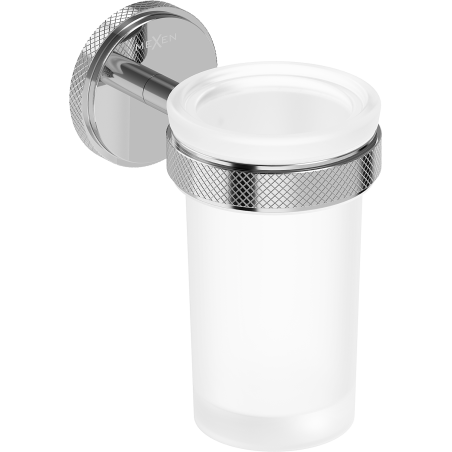 Mexen Gravo dantų šepetėlių puodelis, chromas - 70A93051-00