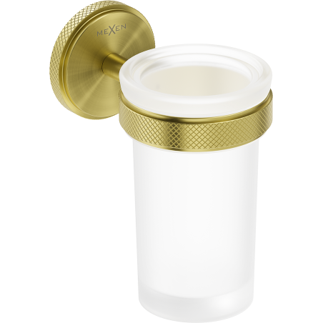 Mexen Gravo puodelis dantų šepetėliams, auksinis šlifuotas - 70A93051-55