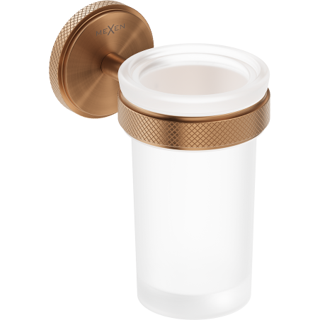 Mexen Gravo puodelis dantų šepetėliams, šlifuotas varis - 70A93051-65