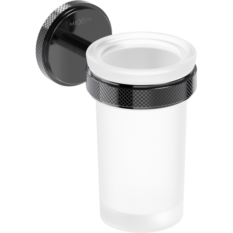 Mexen Gravo dantų šepetėlio laikiklis, juodas chromas - 70A93051-73