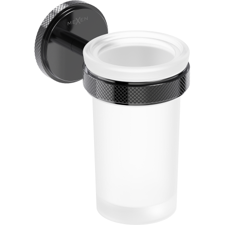 Mexen Gravo dantų šepetėlio laikiklis, juodas chromas - 70A93051-73