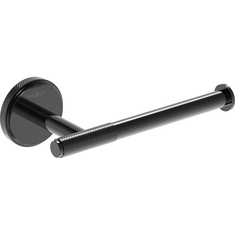 Mexen Gravo tualetinio popieriaus laikiklis, juodas chromas - 70A93025-73