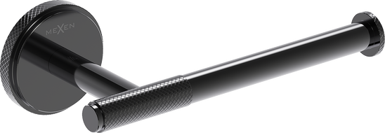 Mexen Gravo tualetinio popieriaus laikiklis, juodas chromas - 70A93025-73