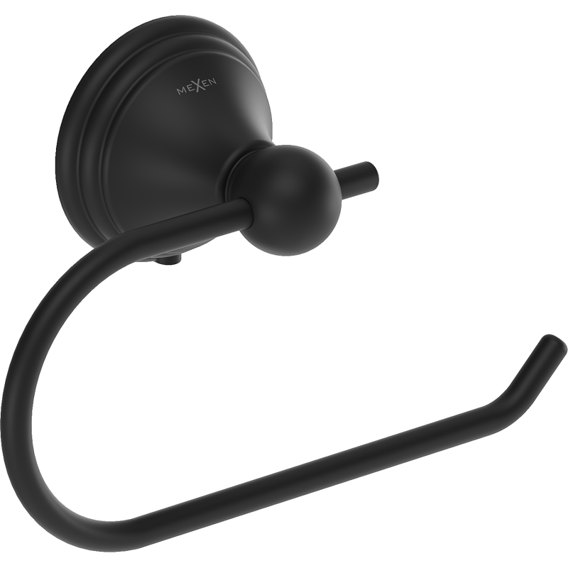 Mexen Lusso tualetinio popieriaus laikiklis, juodas - 70A16823-70