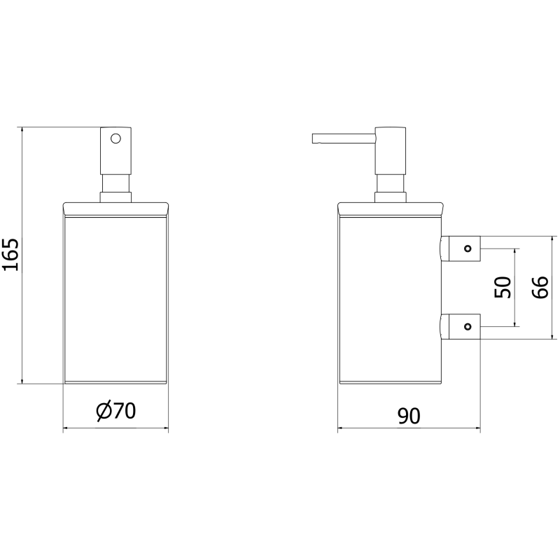 Mexen Loop muilo dozatorius, auksinis - 70A71058-50